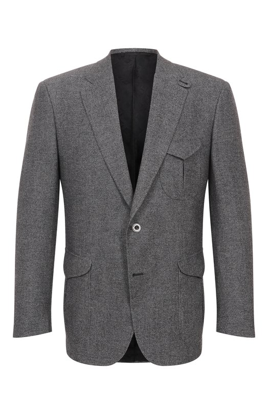 Шерстяной пиджак Stefano Ricci S1RF432SH3/W0002I Серый S1RF432SH3/W0002I