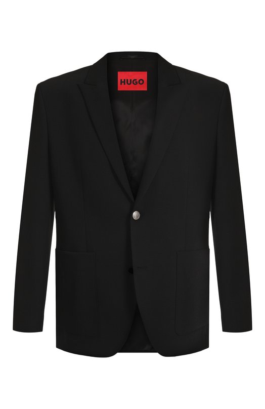 Однобортный пиджак HUGO 50547856 Чёрный 50547856