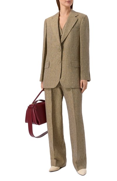 Льняной жакет OFFICINE GENERALE бежевого цвета по цене 84300 руб., арт. S26WTLG401, фото 2 Льняной жакет OFFICINE GENERALE, арт. S26WTLG401, фото 2