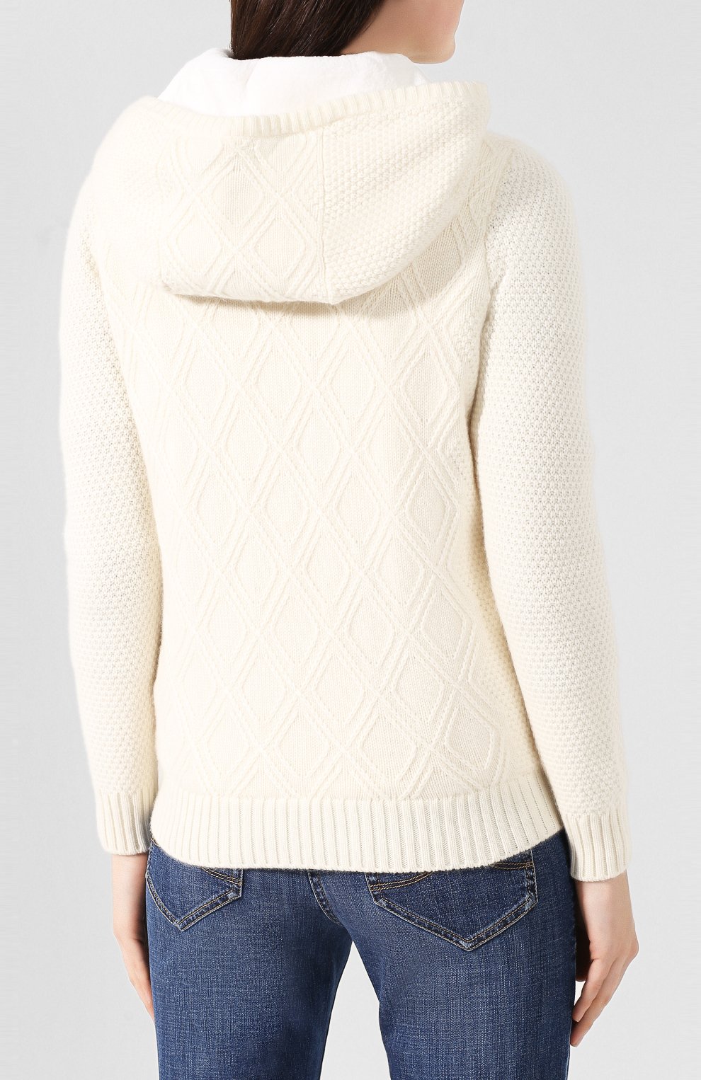 Кардиган с меховой отделкой KITON, арт. DMK0002, фото 4