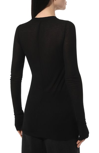 Лонгслив из вискозы и шелка RICK OWENS, арт. RP01D2202, фото 4