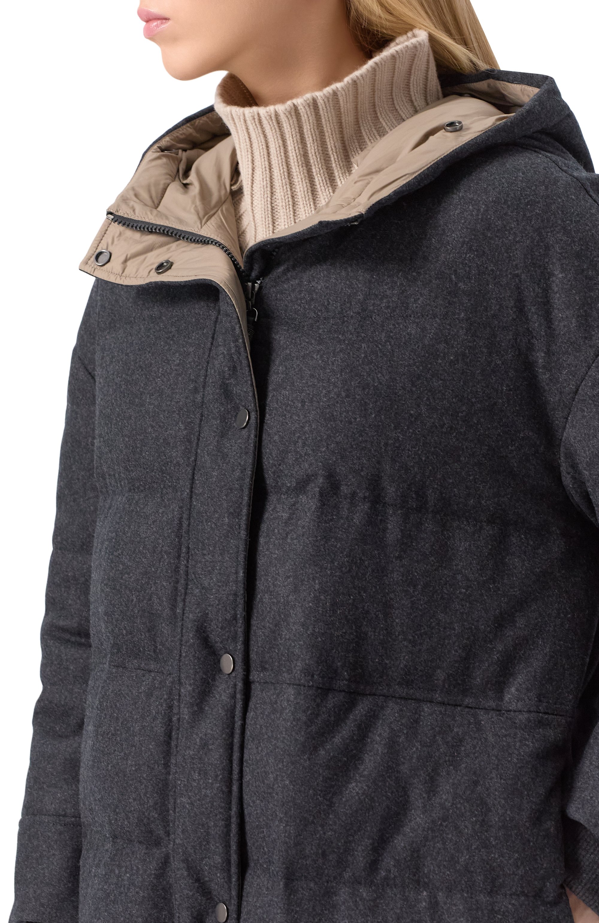 Шерстяной пуховик BRUNELLO CUCINELLI, арт. M038P9703, фото 5