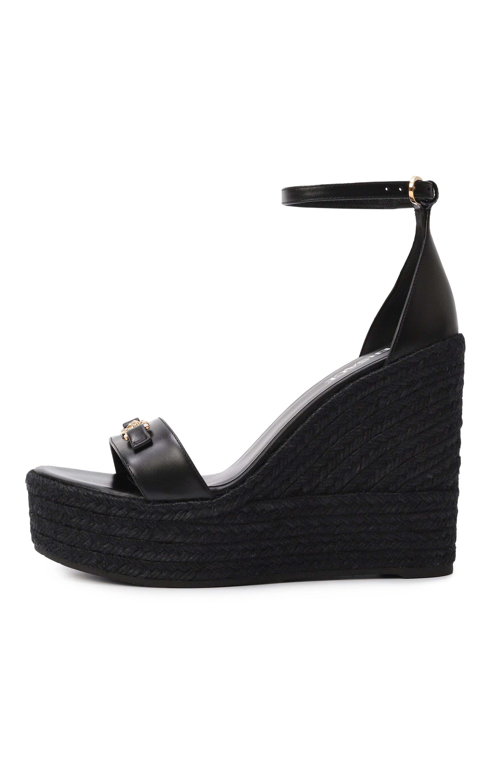 Кожаные босоножки medusa '95 VERSACE, арт. 1014100/DVT2P, фото 4