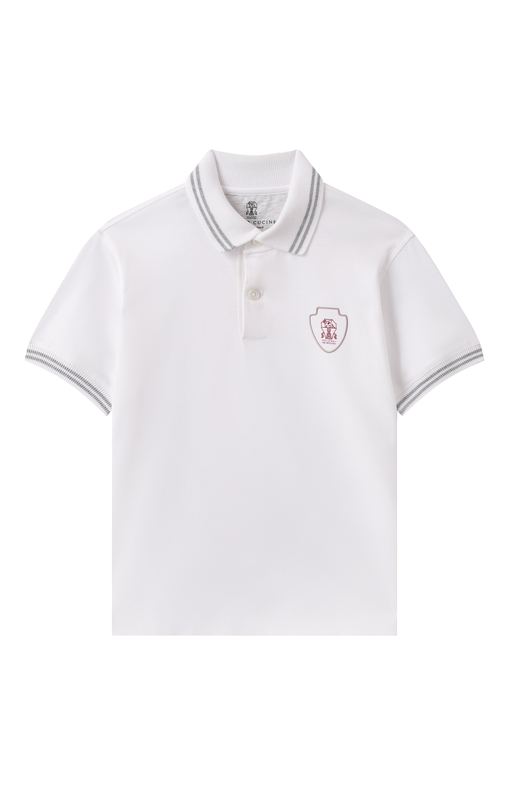 Хлопковое поло BRUNELLO CUCINELLI, арт. B0B13917TA, фото 1