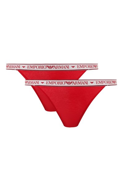 Женские комплект из двух трусов-стрингов EMPORIO ARMANI, арт. 164522/2F227