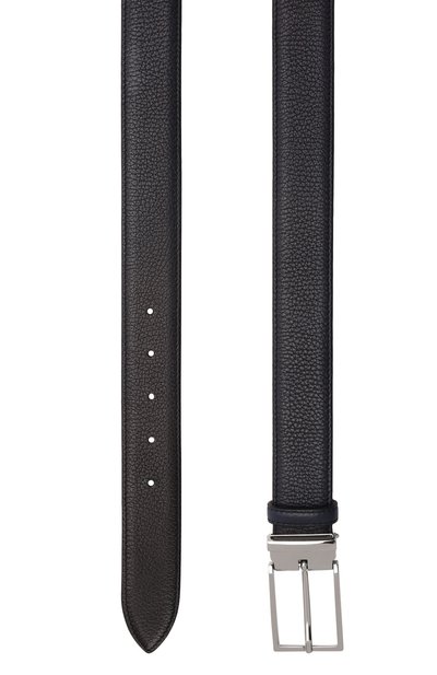 Кожаный ремень DOUCAL'S темно-синего цвета по цене 18300 руб., арт. DC0001I0TAUF0539B00, фото 3 Кожаный ремень DOUCAL'S, арт. DC0001I0TAUF0539B00, фото 3