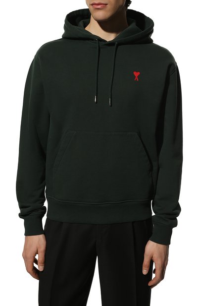 Хлопковое худи AMI, арт. USW200.730, фото 3