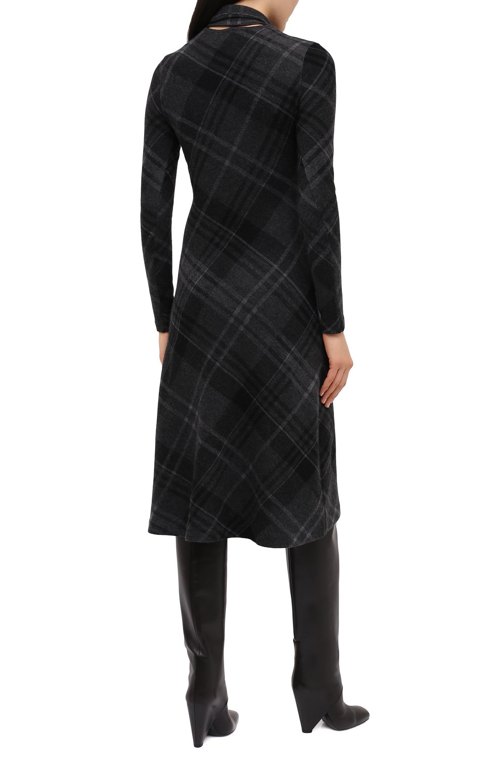 Кашемировое платье RALPH LAUREN темно-серого цвета по цене 428500 руб., арт. 290820300, фото 4 Кашемировое платье RALPH LAUREN, арт. 290820300, фото 4