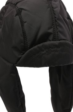 Мужская утепленная шапка-ушанка the outdoor capsule ZEGNA черного цвета, арт. Z3I90H/B39 | Фото 3 (Материал: Текстиль, Синтетический материал; Нос: Не проставлено; Материал сплава: Проставлено)