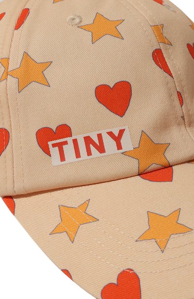 Хлопковая бейсболка TINYCOTTONS бежевого цвета по цене 7600 руб., арт. SS24-351, фото 3 Хлопковая бейсболка TINYCOTTONS, арт. SS24-351, фото 3