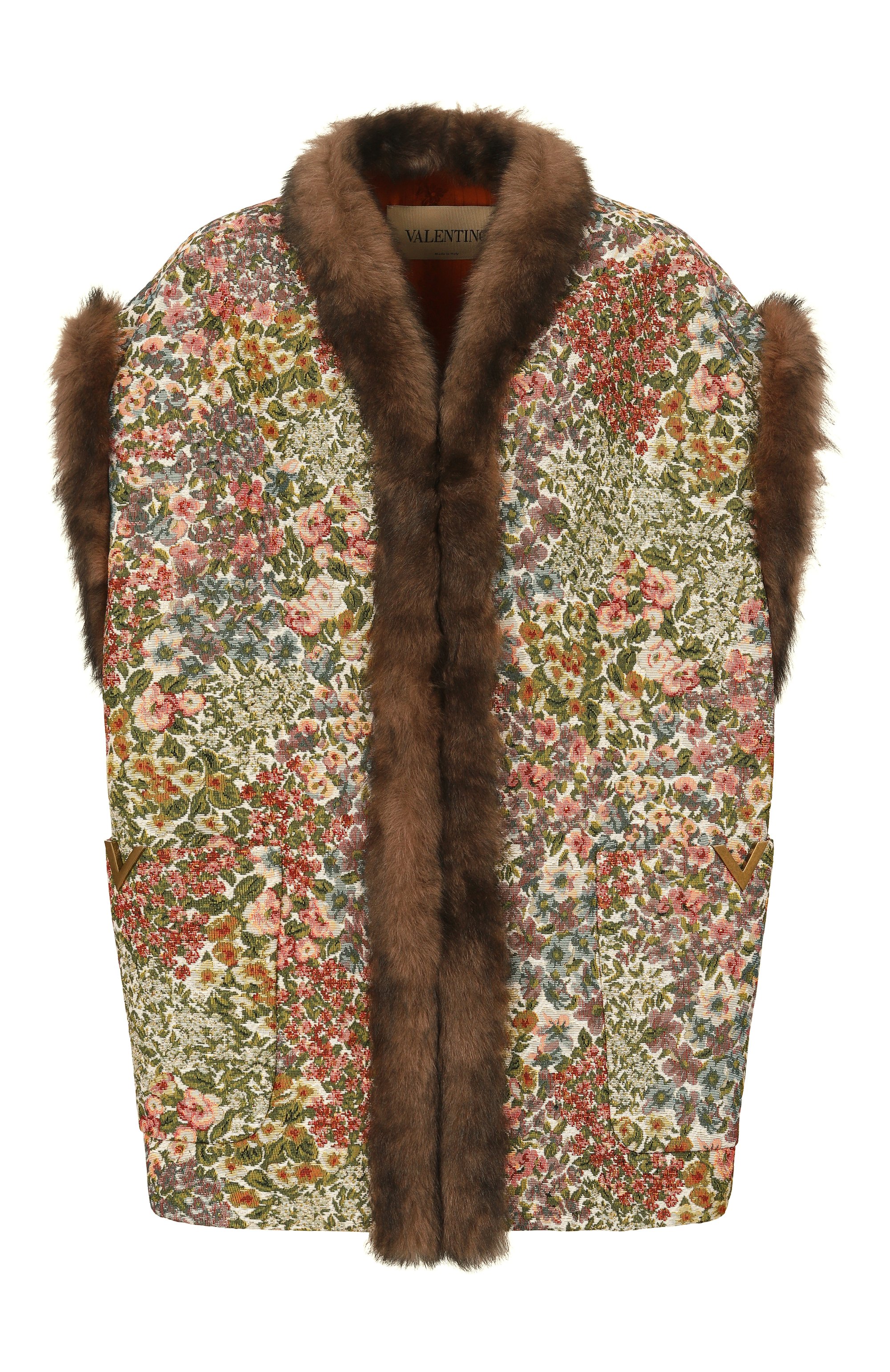 Жилет с отделкой из ягненка VALENTINO, арт. 8B3CF0T2/9YL, фото 1