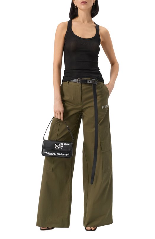 Сумка Jitney 0.7 Off-White 0WNN18BC99LEA0011001 Чёрный  0WNN18BC99LEA0011001 Фото 7