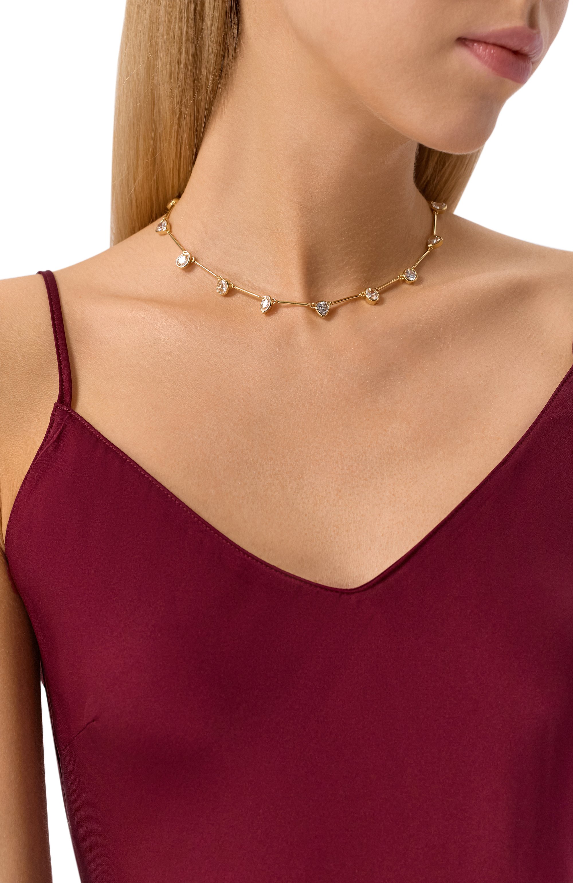 Колье imber SWAROVSKI золотого цвета по цене 58500 руб., арт. 5705481, фото 2 Колье imber SWAROVSKI, арт. 5705481, фото 2