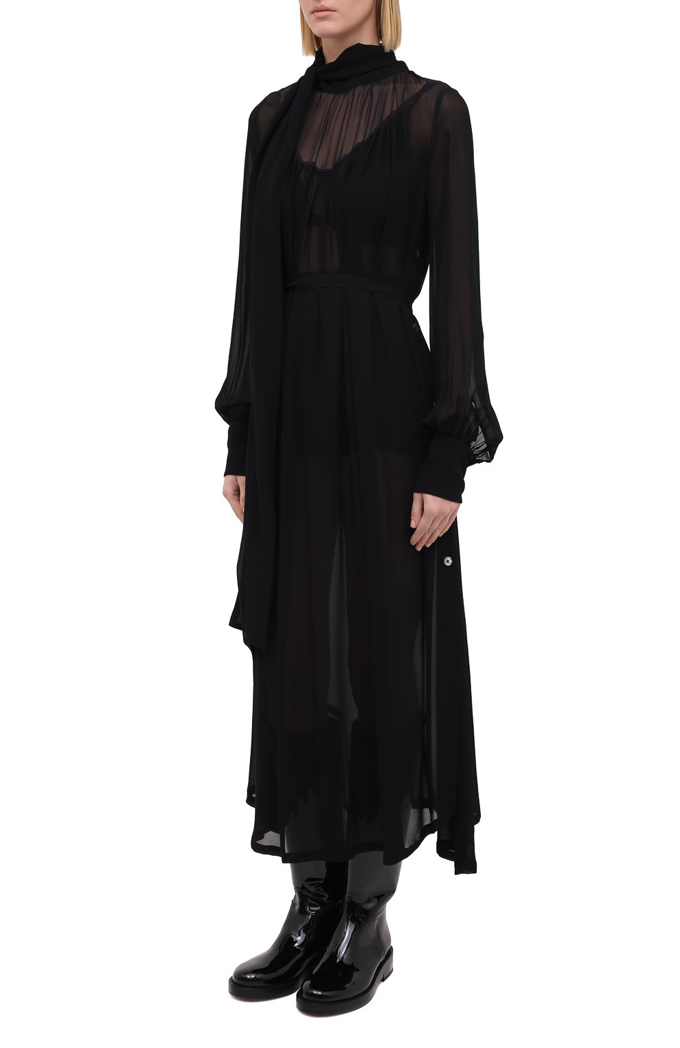 Платье из вискозы ANN DEMEULEMEESTER, арт. 2002-2208-P-140-099, фото 3