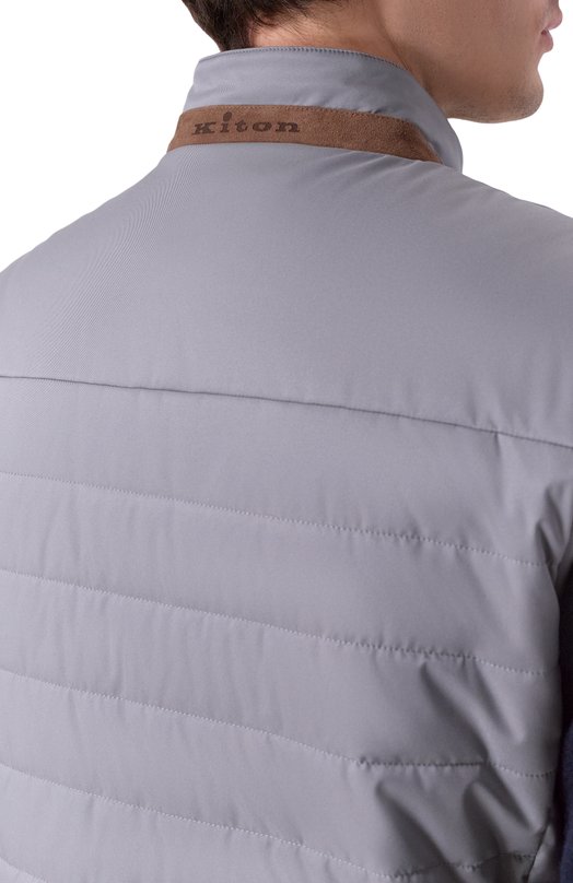 Утепленный жилет Kiton UW2195V0422H08/48-60 Серый  UW2195V0422H08/48-60 Фото 5
