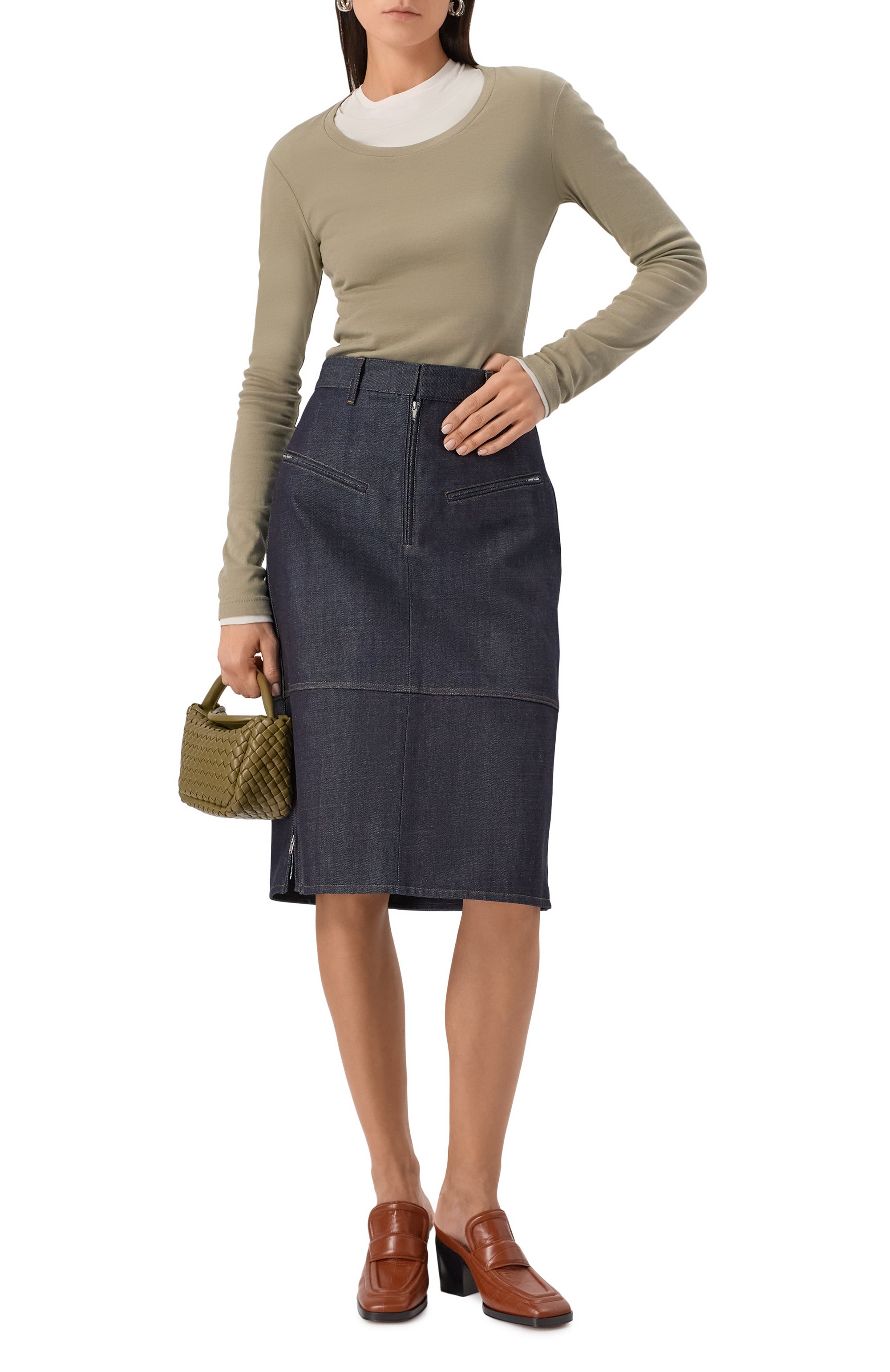 Джинсовая юбка JIL SANDER, арт. J03MA0235/J46463, фото 2