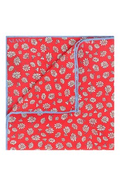 Мужской шелковый платок LANVIN красного цвета, арт. 2915/HANDKERCHIEF | Фото 1 (Материал: Текстиль, Шелк; Материал сплава: Проставлено; Нос: Не проставлено)