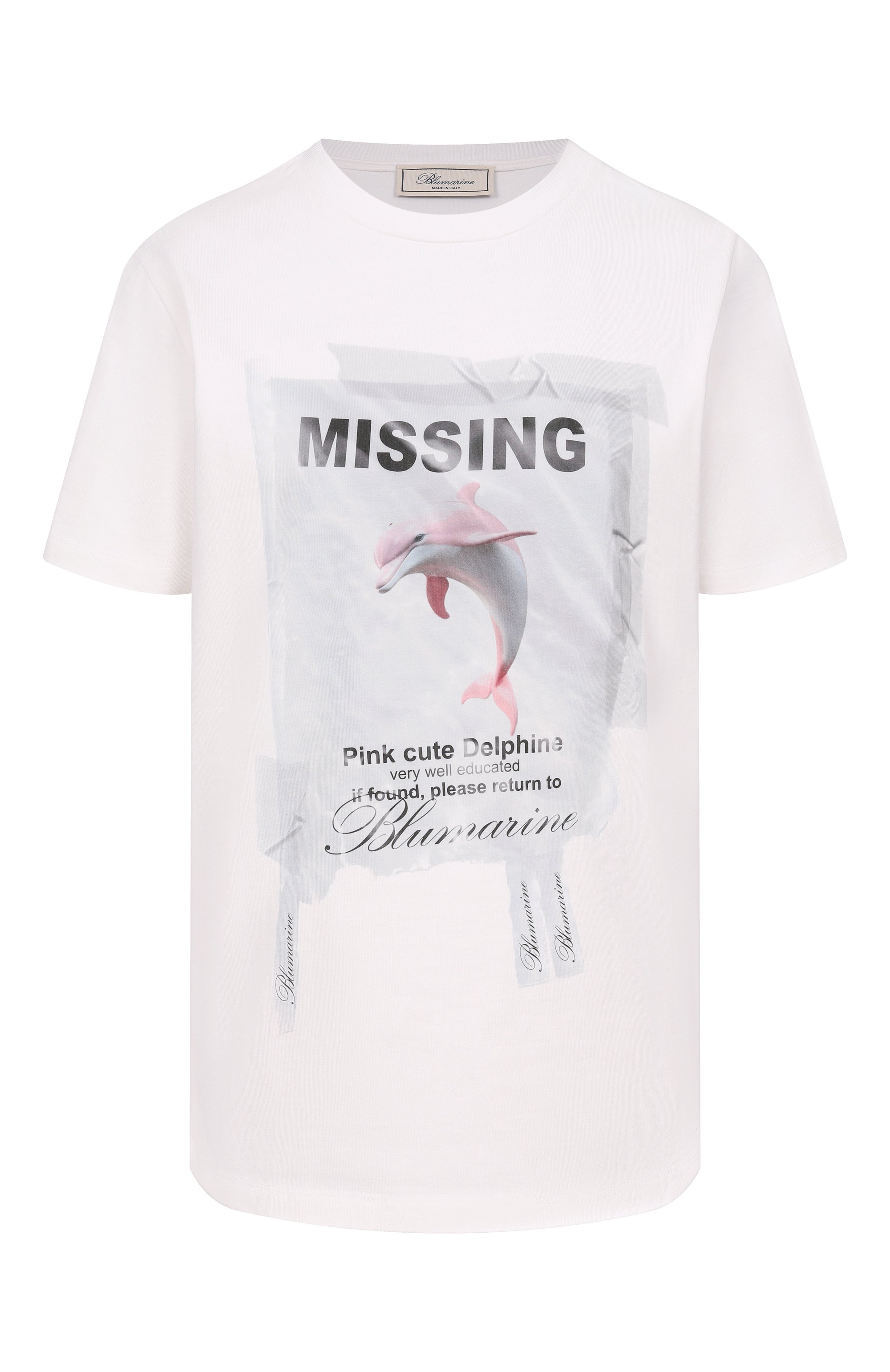 Хлопковая футболка BLUMARINE, арт. 2T125A, фото 1