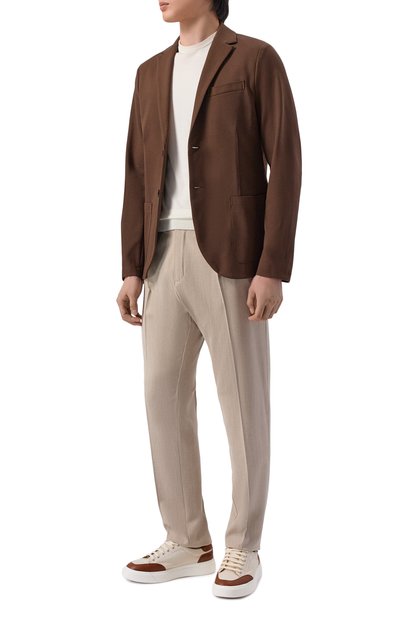 Брюки из шерсти и шелка PAUL&SHARK, арт. 26414073, фото 2