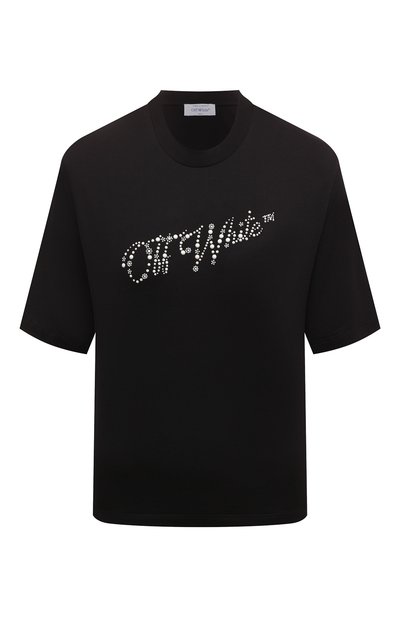 Женская хлопковая футболка OFF-WHITE, арт. 0WAA124F24JER005
