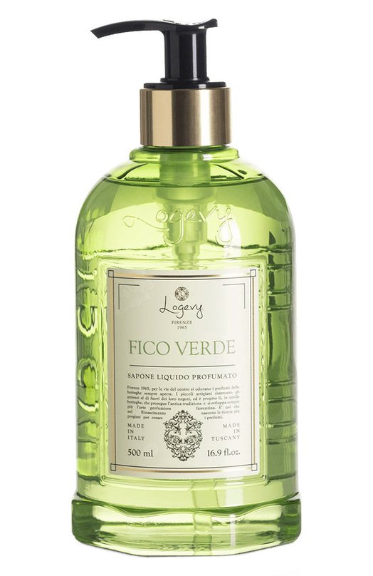 фото Жидкое мыло для рук fico verde / зеленый инжир (500ml) logevy firenze 1965