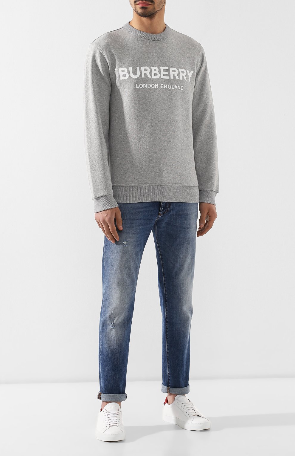 Хлопковый свитшот BURBERRY, арт. 8009505, фото 2