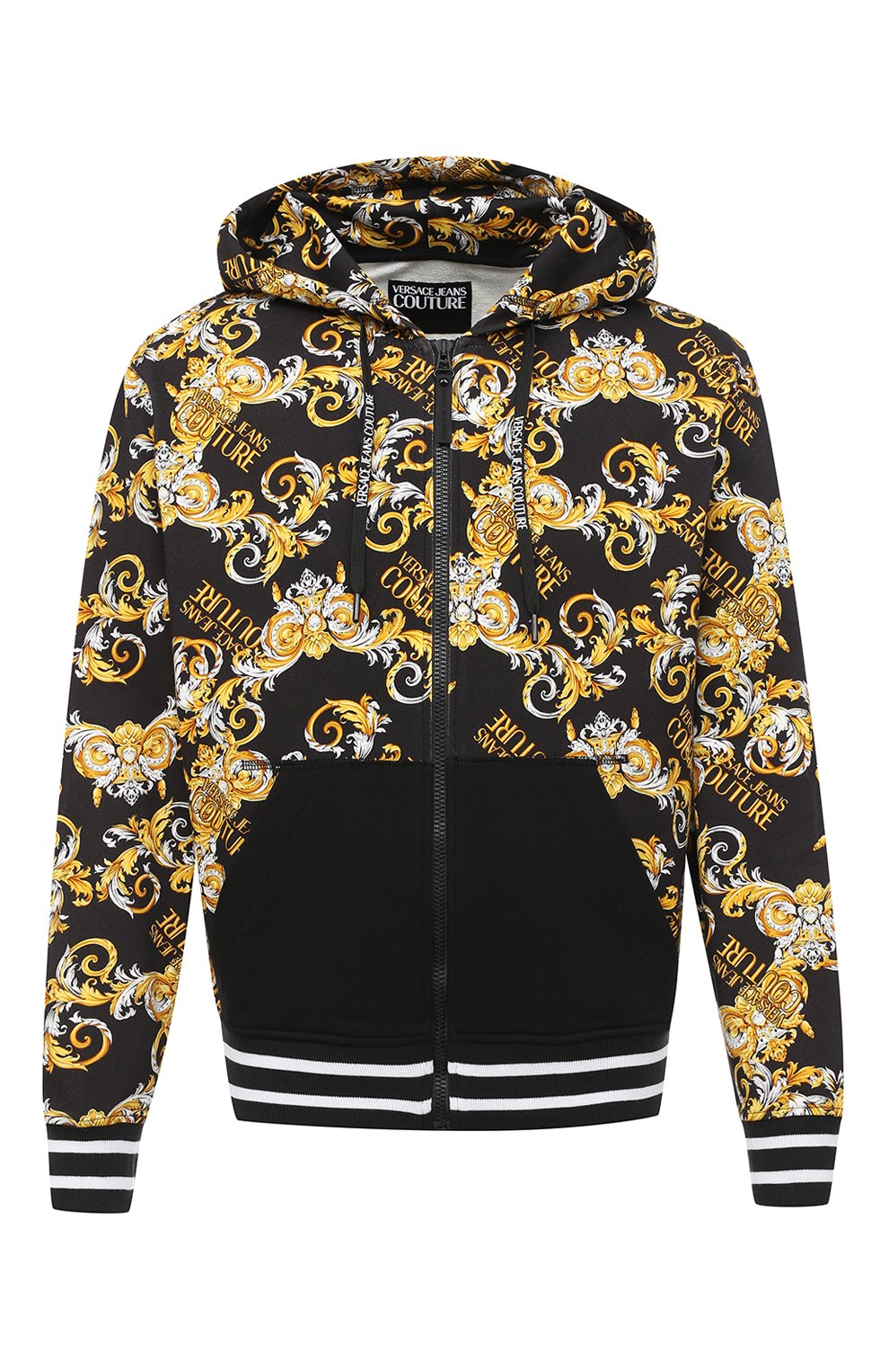 Хлопковая толстовка VERSACE JEANS COUTURE разноцветного цвета по цене 44750 руб., арт. B7GZA701-Z U P 301C0 PRINT ALL0VER/S0830, фото 1 Хлопковая толстовка VERSACE JEANS COUTURE, арт. B7GZA701-Z U P 301C0 PRINT ALL0VER/S0830, фото 1