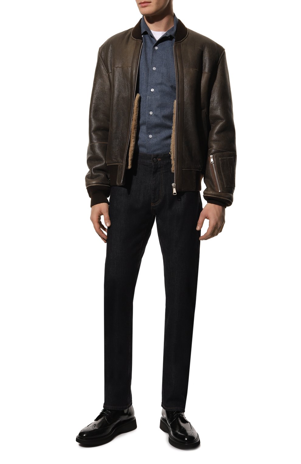 Джинсы CANALI темно-синего цвета по цене 45200 руб., арт. 91719/PD00018, фото 2 Джинсы CANALI, арт. 91719/PD00018, фото 2