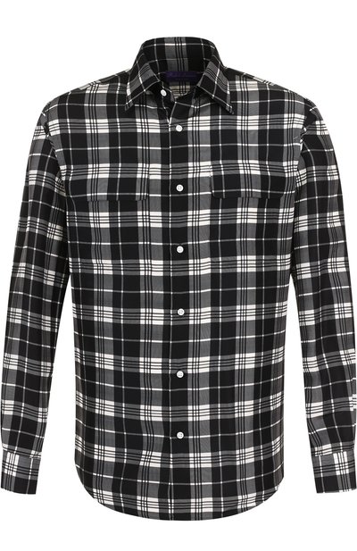 Шелковая рубашка в клетку RALPH LAUREN, арт. 791695307, фото 1