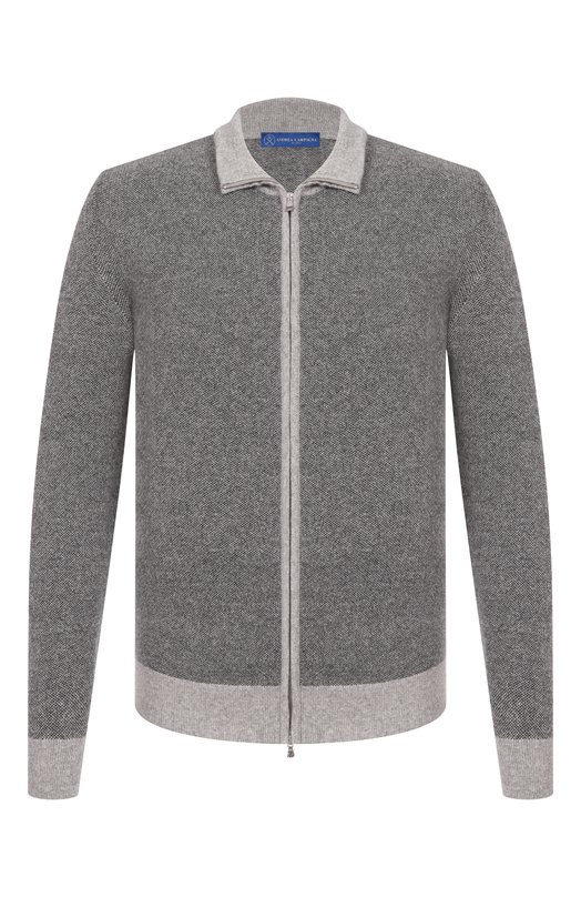 Кардиган из шерсти и кашемира Andrea Campagna M5625-9416 Серый M5625-9416