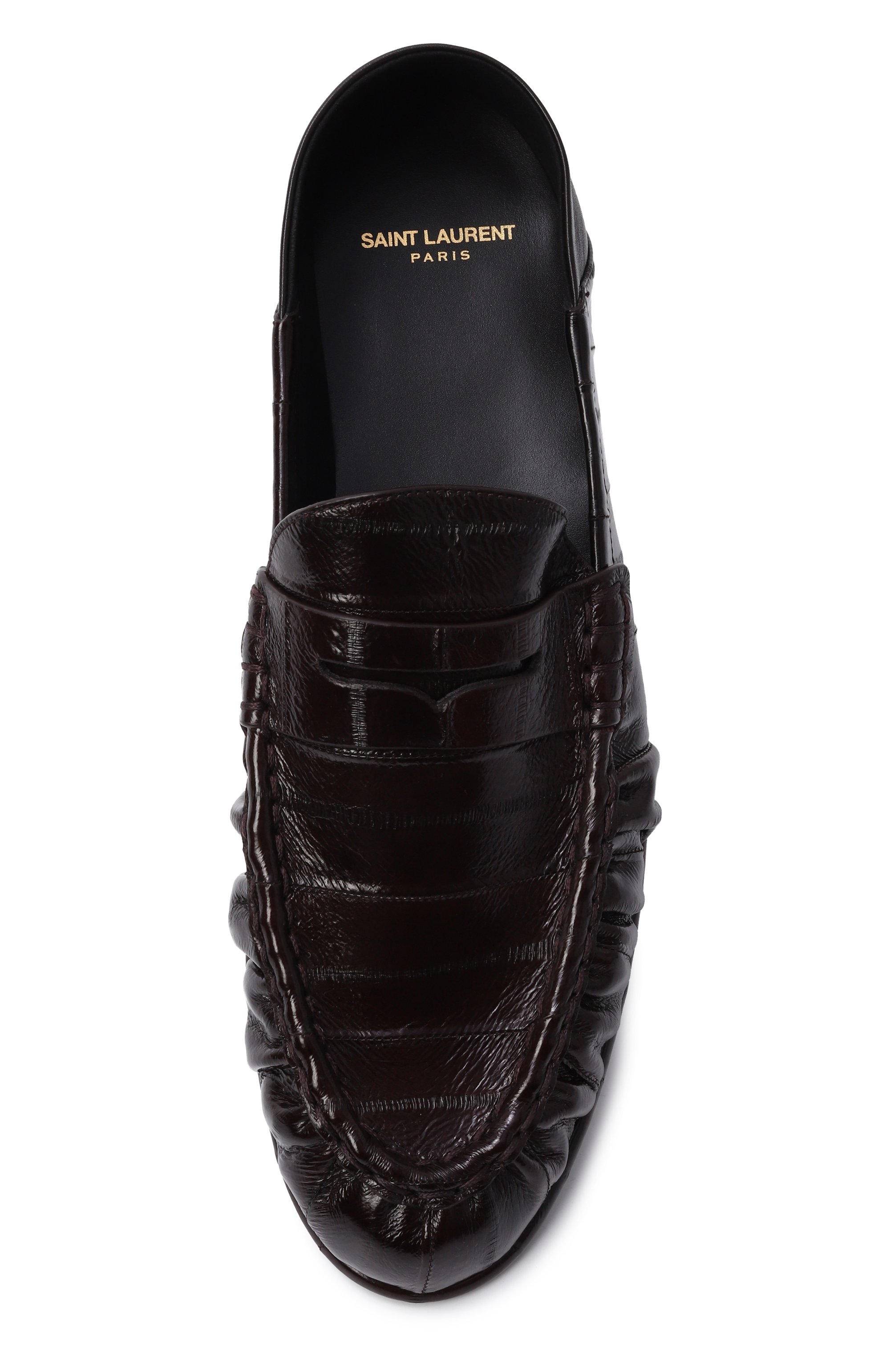 Кожаные пенни-лоферы le loafer SAINT LAURENT, арт. 800728/0WXAB, фото 6