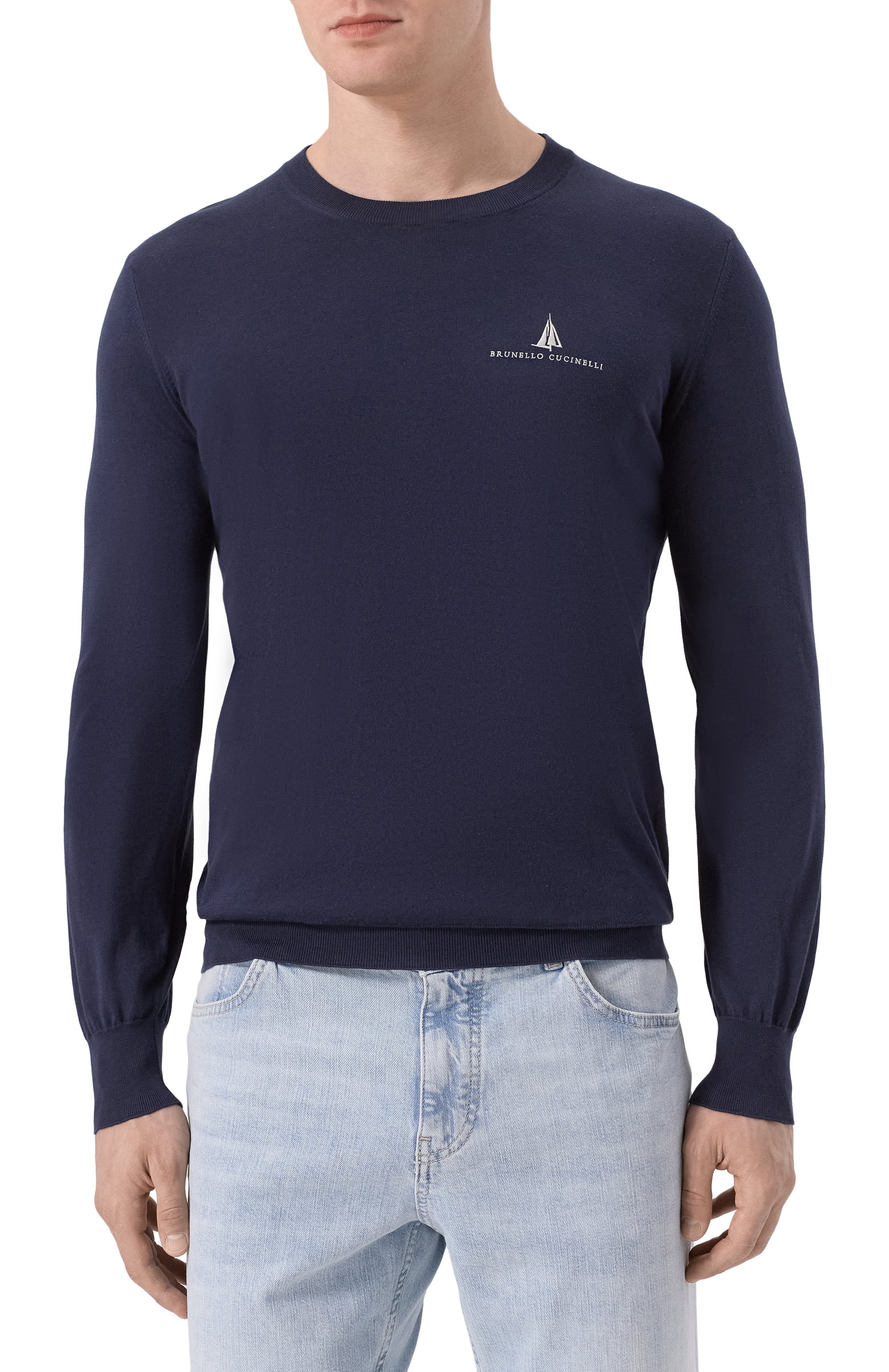 Хлопковый джемпер BRUNELLO CUCINELLI, арт. M29805800P, фото 3