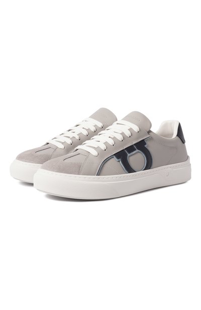 Мужские кожаные кеды FERRAGAMO, арт. 02B016/796258