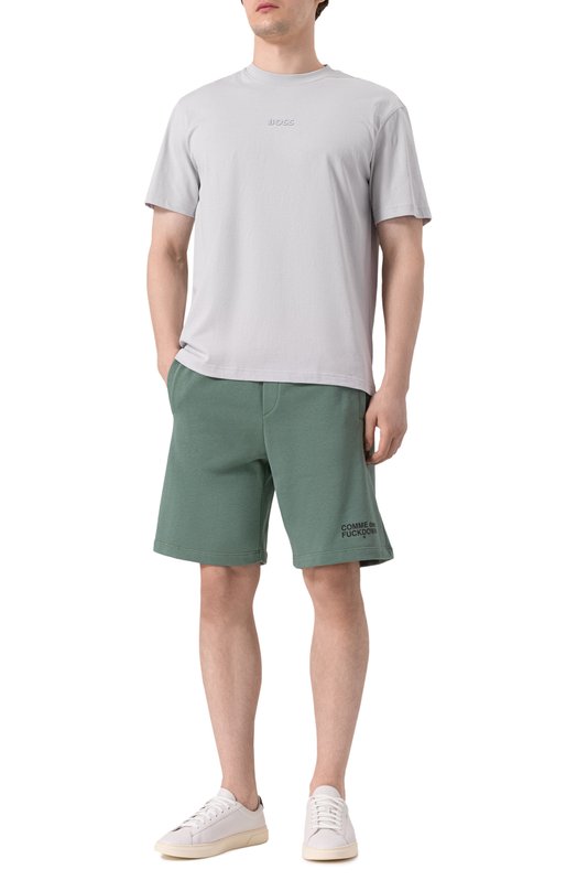 Хлопковые шорты Comme des Fuckdown CFABM01505 Зелёный  CFABM01505 Фото 2