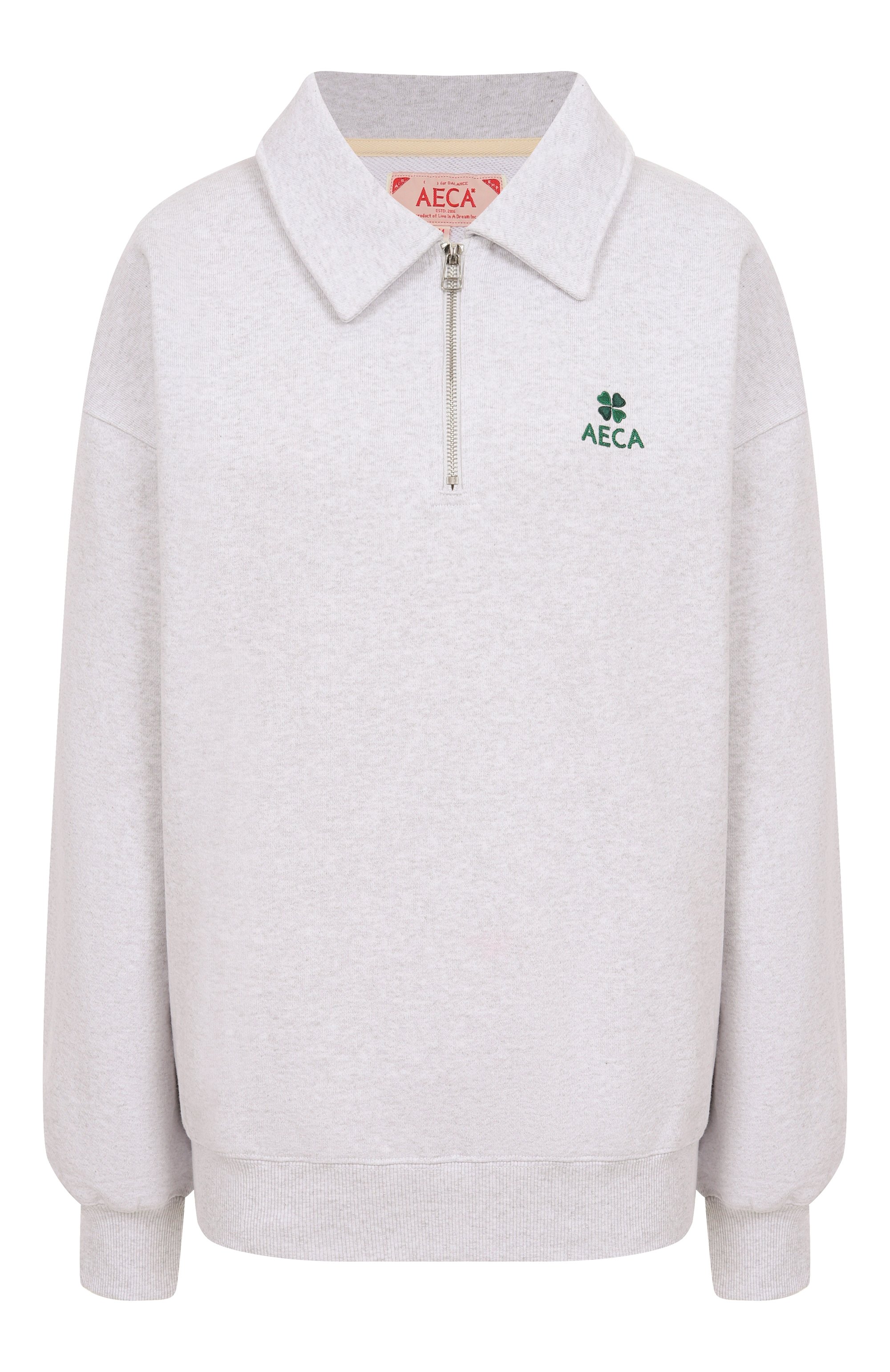 Хлопковый свитшот AECA WHITE, арт. AWCMFWBDTSSSO002C0.LIGHT GREY (M), фото 1