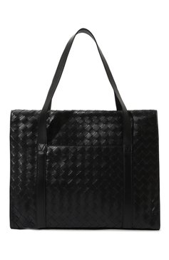 Мужская сумка-тоут intrecciato BOTTEGA VENETA черного цвета, арт. 795102/V2HL1 | Фото 6 (Материал сплава: Проставлено; Материал: Натуральная кожа; Драгоценные камни: Проставлено; Размер: large)
