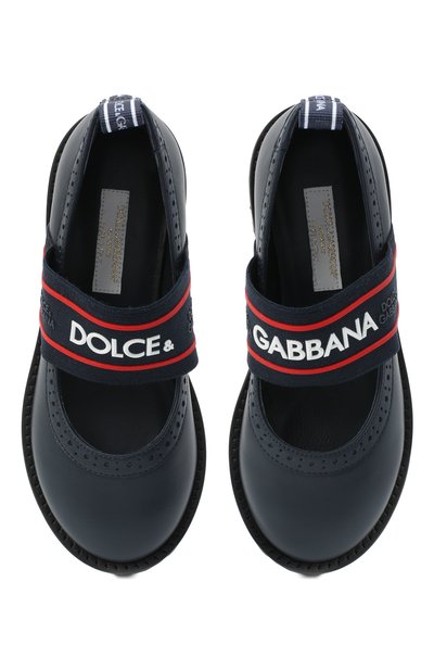 Кожаные туфли DOLCE & GABBANA, арт. D10960/AW087/24-28, фото 4