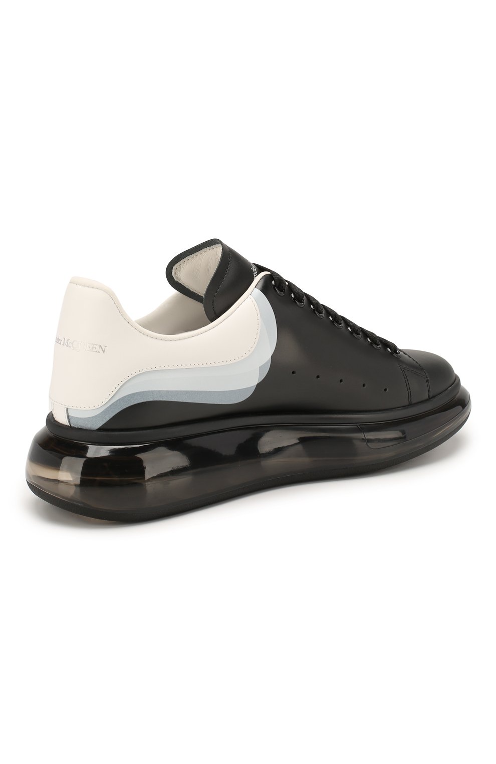 Кожаные кеды oversized ALEXANDER MCQUEEN черного цвета по цене 68650 руб., арт. 604233/WHX99, фото 4 Кожаные кеды oversized ALEXANDER MCQUEEN, арт. 604233/WHX99, фото 4