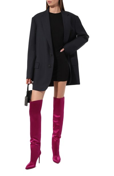 Текстильные ботфорты stiletto 105 PARIS TEXAS, арт. PX659.XTSAT, фото 2