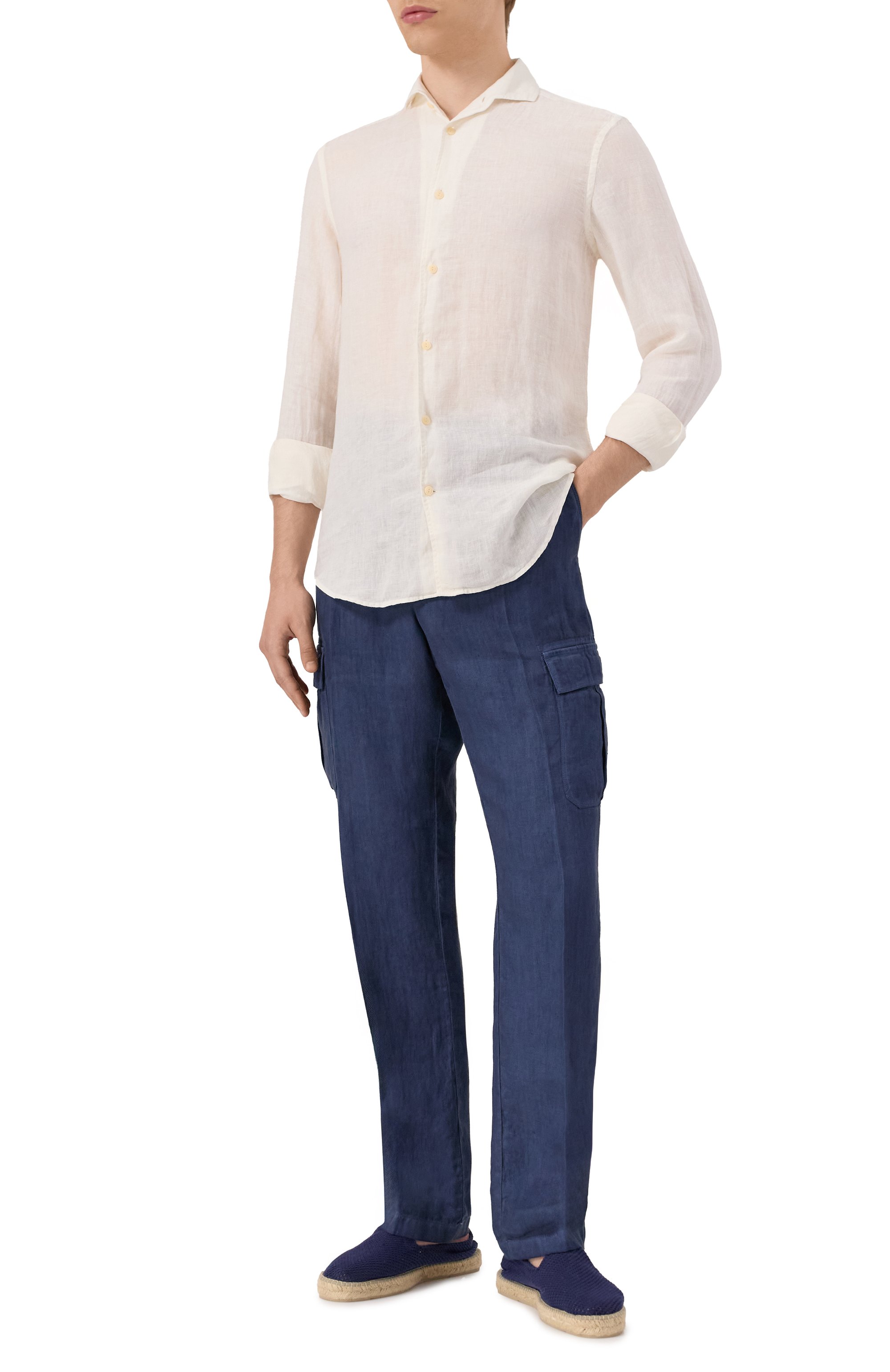 Льняная рубашка MC2 SAINT BARTH, арт. STBM CUBA/01033H, фото 2