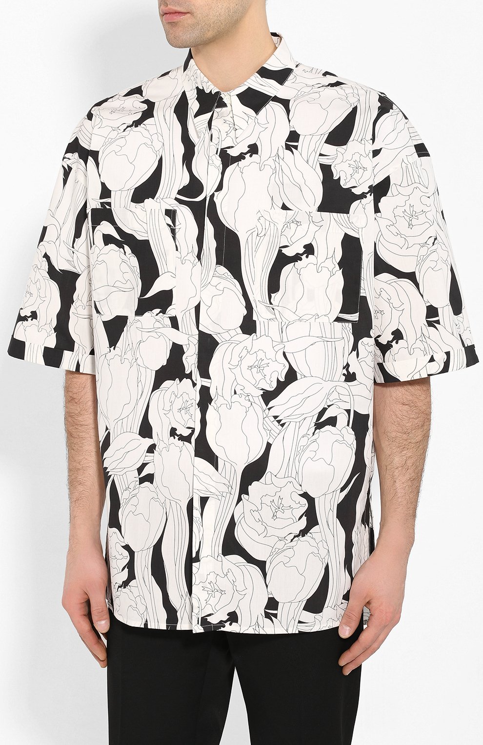 Хлопковая рубашка GIVENCHY, арт. BM60JL12TM, фото 3