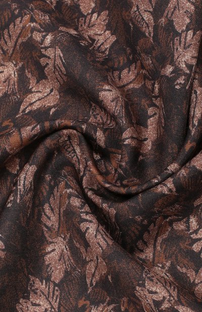 Платок из смеси хлопка и шелка ZEGNA коричневого цвета по цене 11950 руб., арт. Z7J12/38B, фото 2 Платок из смеси хлопка и шелка ZEGNA, арт. Z7J12/38B, фото 2