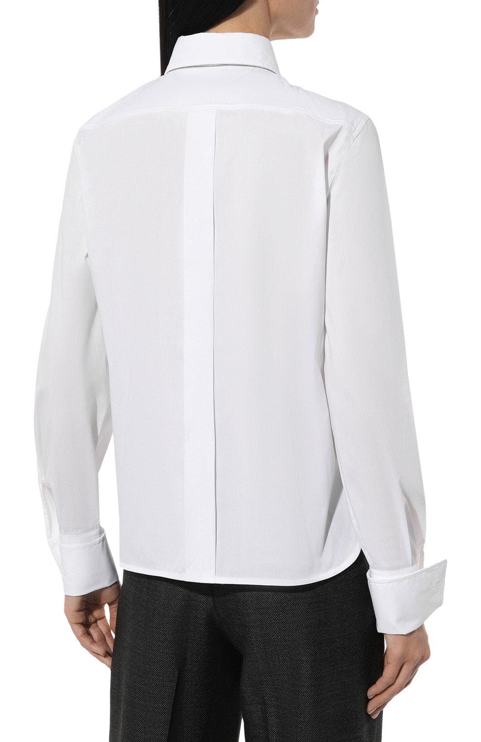 Хлопковая рубашка BRUNELLO CUCINELLI, арт. M0091MM606, фото 4