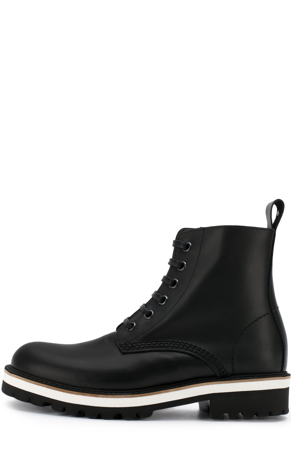 Кожаные ботинки на контрастной подошве DSQUARED2, арт. 54261/28-35, фото 2