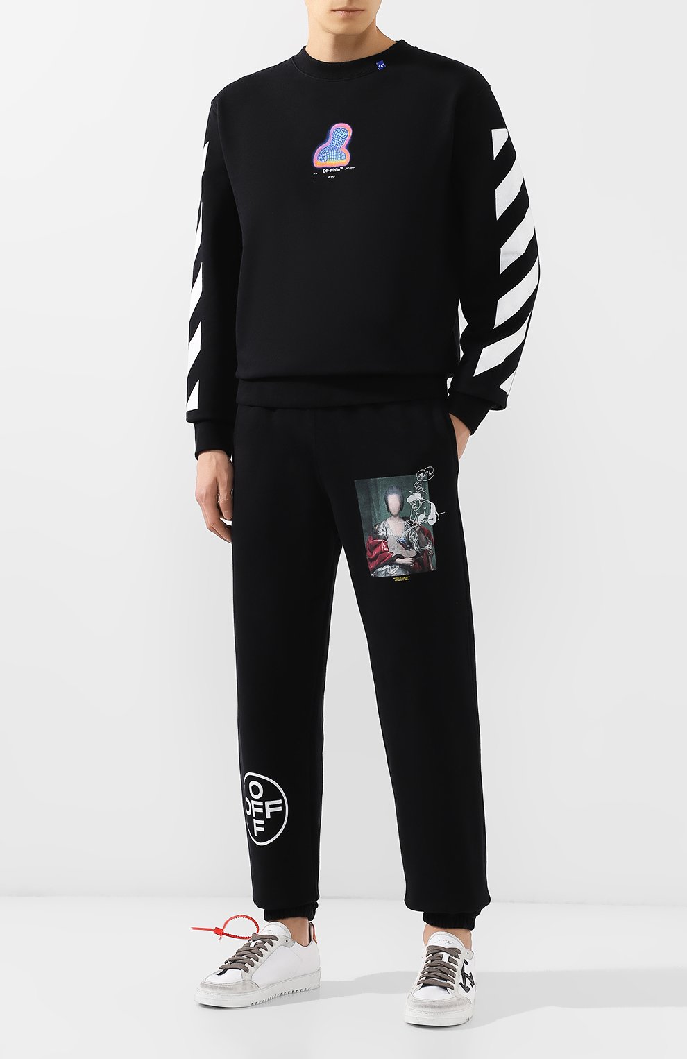 Хлопковый свитшот OFF-WHITE, арт. 0MBA025E19E300061088, фото 2