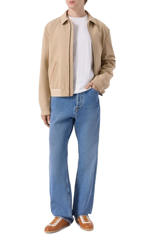 Кожаные кеды Brunello Cucinelli MZUVRSD337 Коричневый  MZUVRSD337 Фото 2