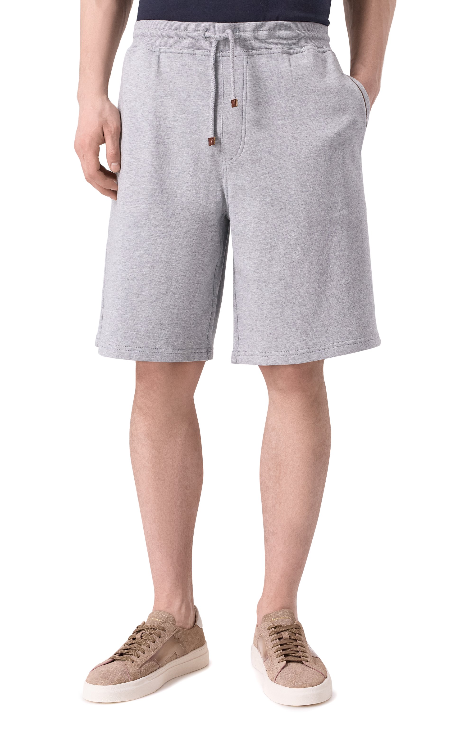 Хлопковые шорты BRUNELLO CUCINELLI, арт. MW8633318G, фото 3