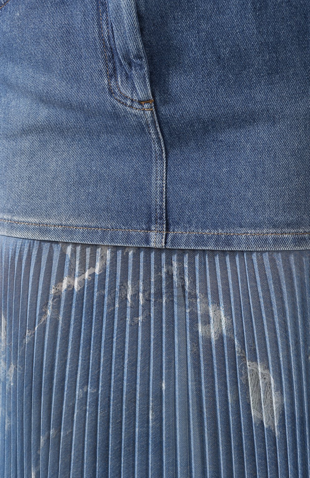 Джинсовая юбка BALMAIN, арт. TF14708/D018, фото 5