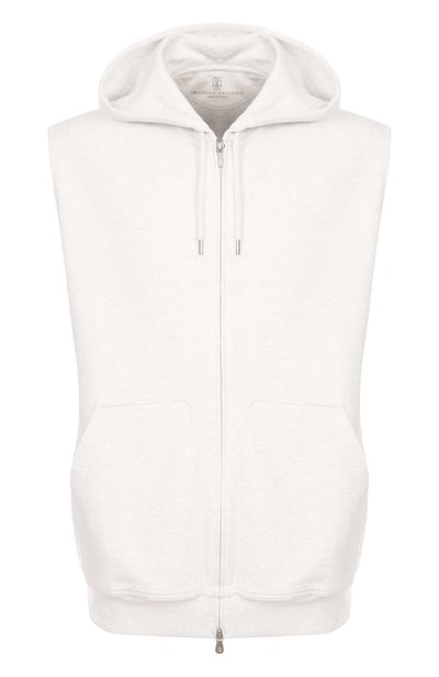 Мужской хлопковый жилет BRUNELLO CUCINELLI, арт. MR8079079G