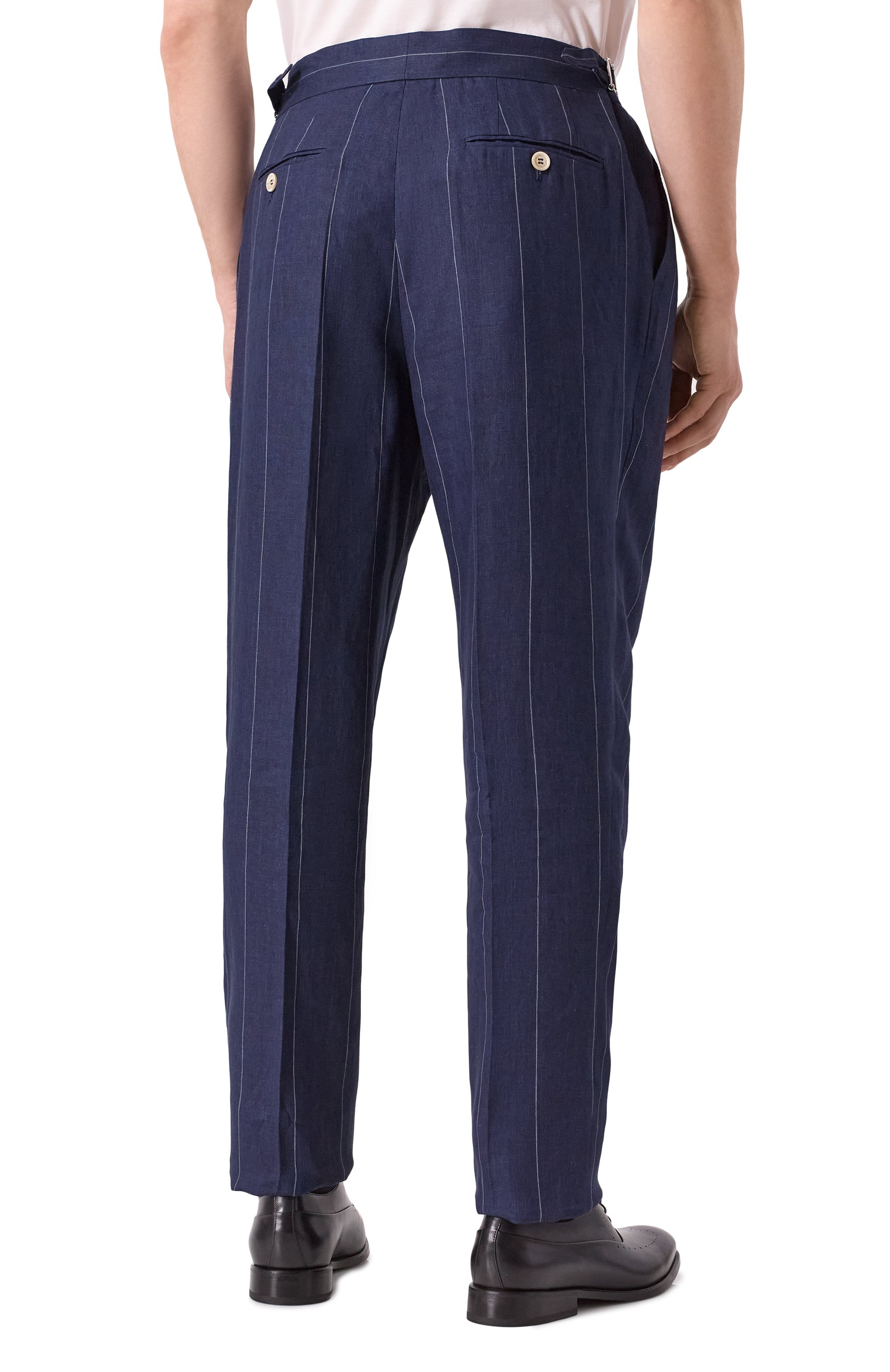 Льняной костюм BRUNELLO CUCINELLI темно-синего цвета по цене 541000 руб., арт. MB400LDPM, фото 7 Льняной костюм BRUNELLO CUCINELLI, арт. MB400LDPM, фото 7